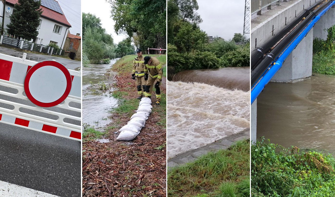 Strażacy interweniują w całym powiecie świdnickim po intensywnych opadach deszczu [FOTO] 
